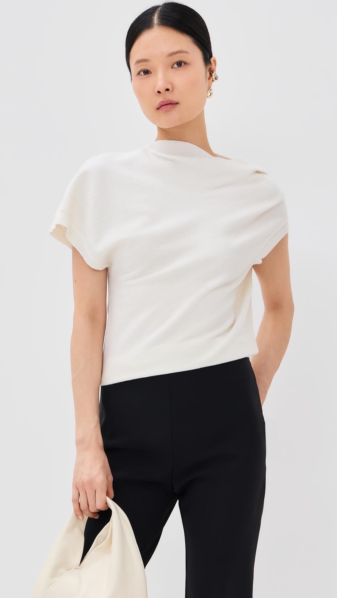 deconstructed knitted top