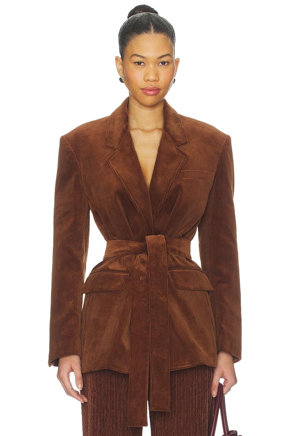 deconstructed lapel tailored jacket