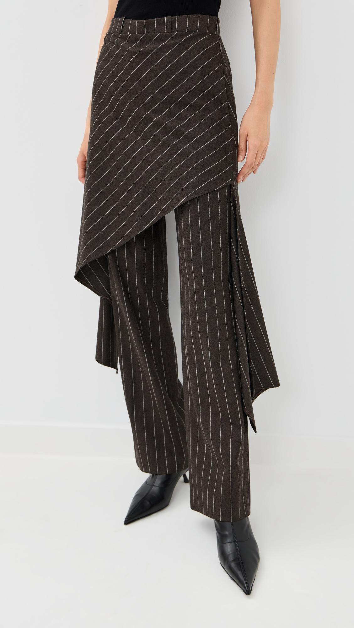 deconstructed tailored skirt trousers