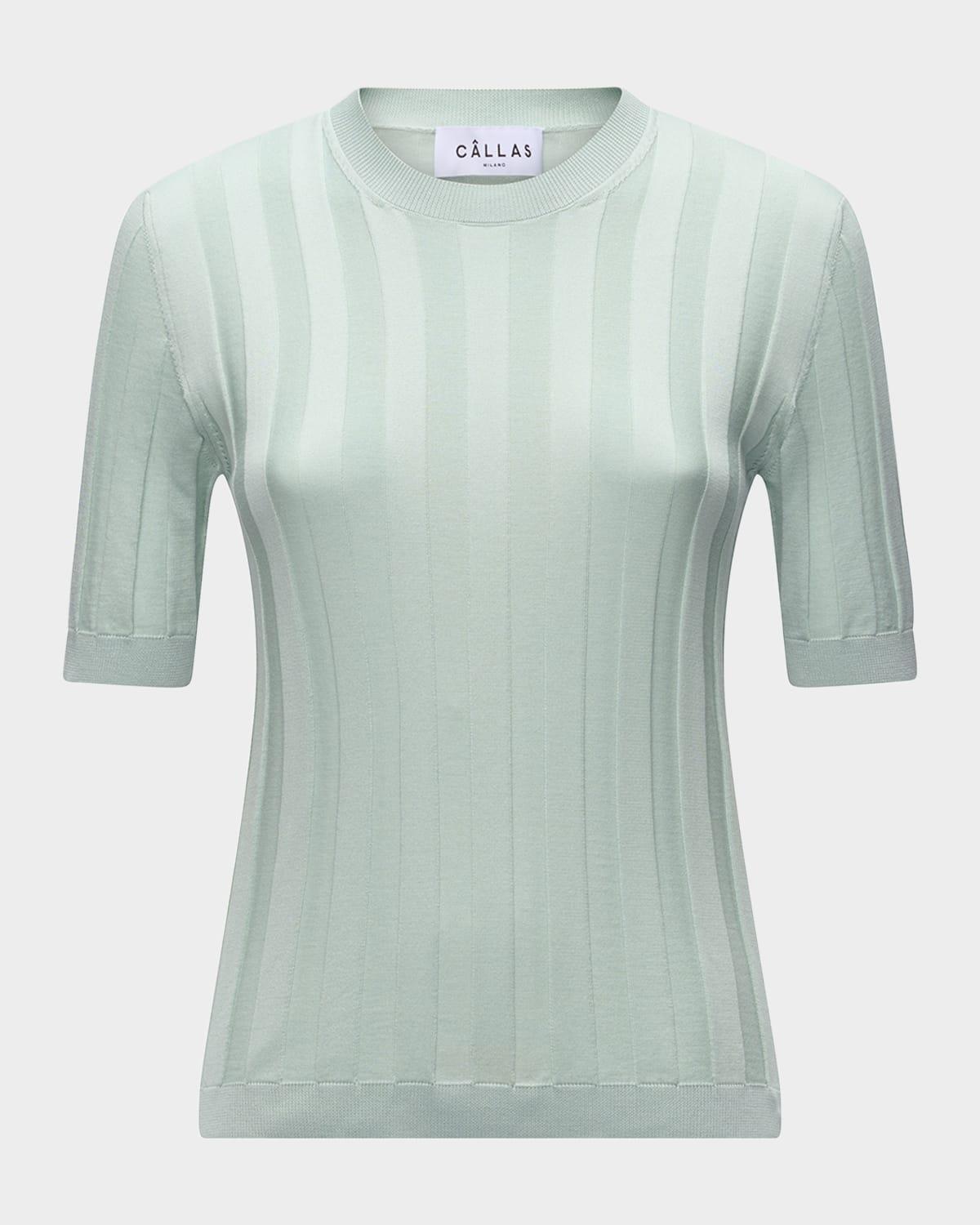 deeda crewneck wide rib sweater