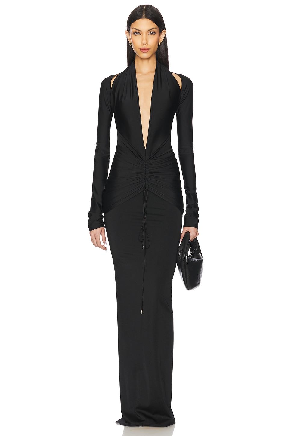 deep plunge gown