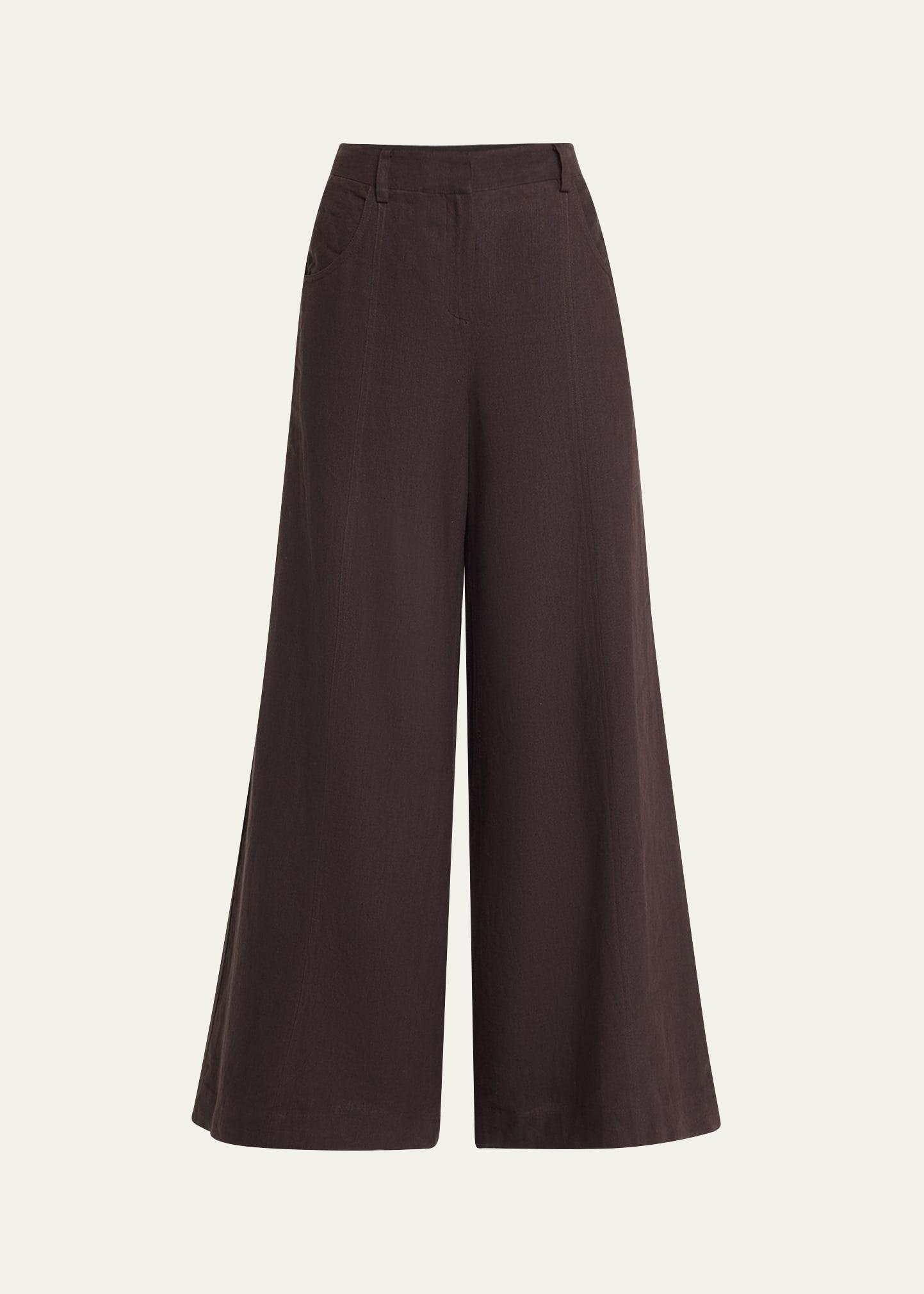 dees wide-leg linen trousers