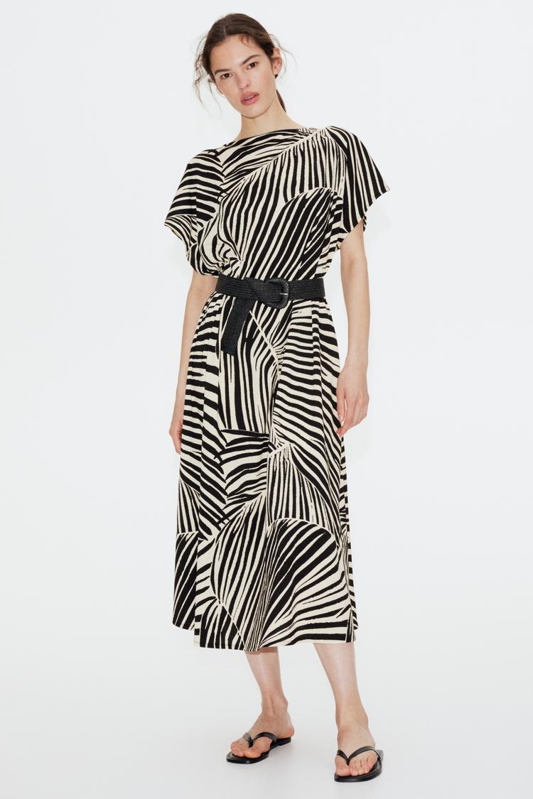 defined-waist maxi dress