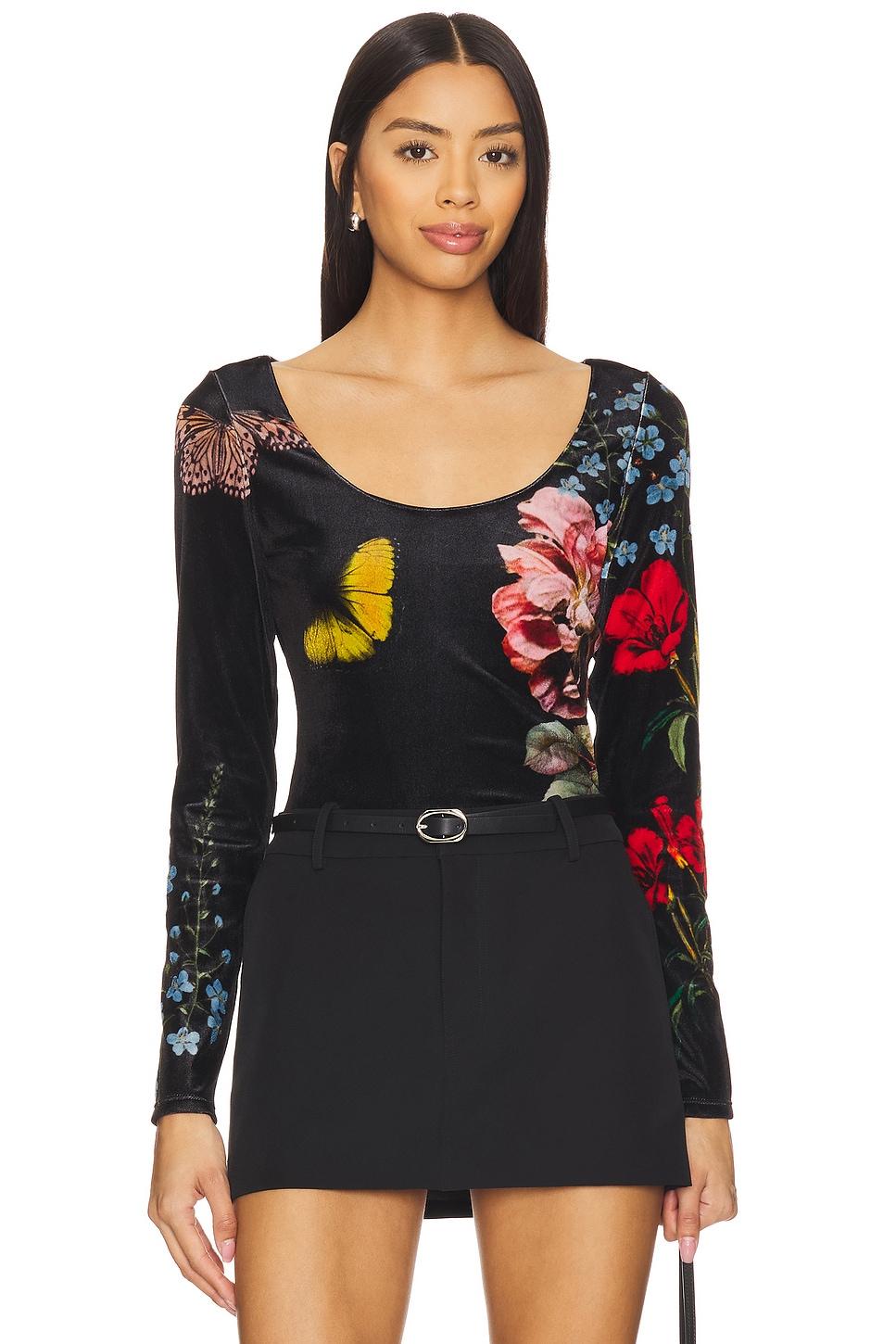 delaina scoop neck longsleeve top in