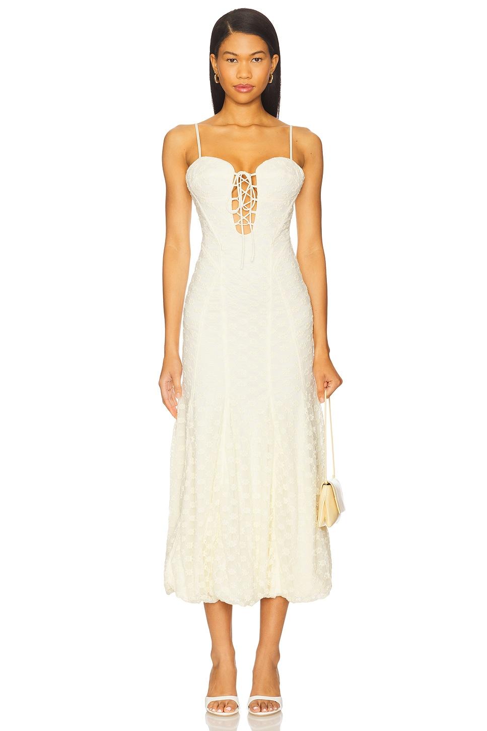 delaney bubble midi dress