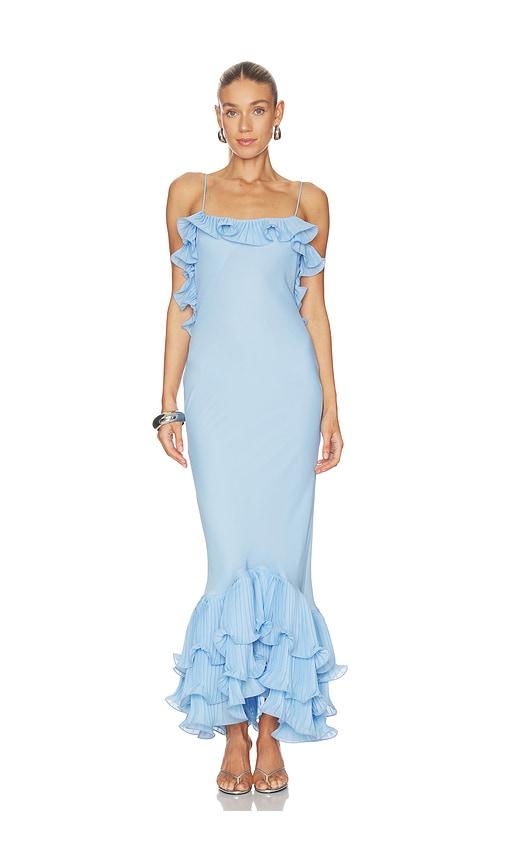 delfi delina dress in baby blue.