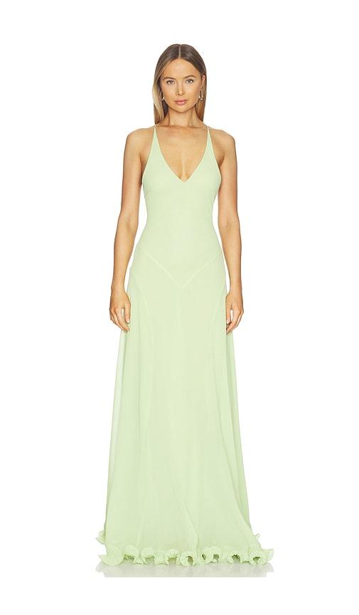 delfi estelle dress in green.