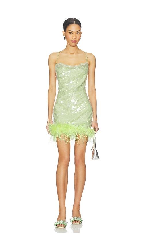 delfi lila dress in green.