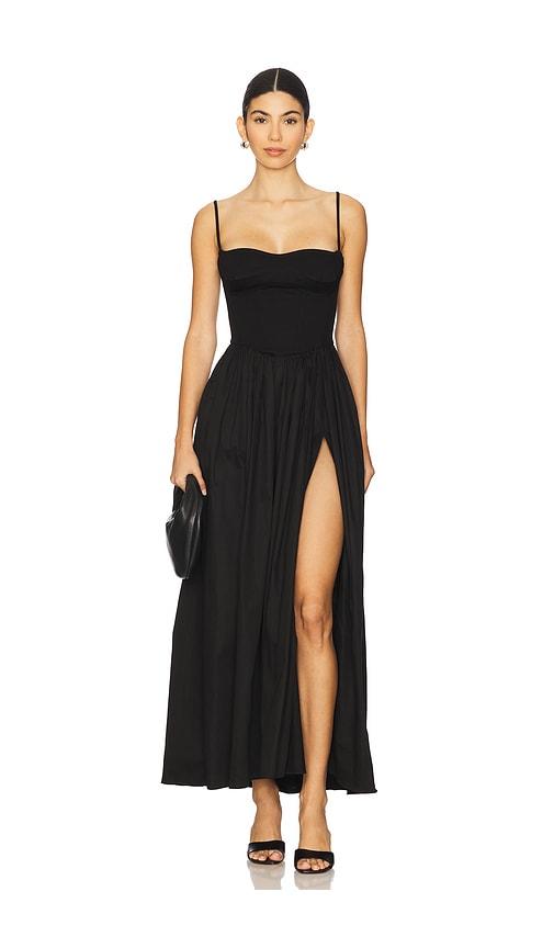 delfi lilith dress in black.