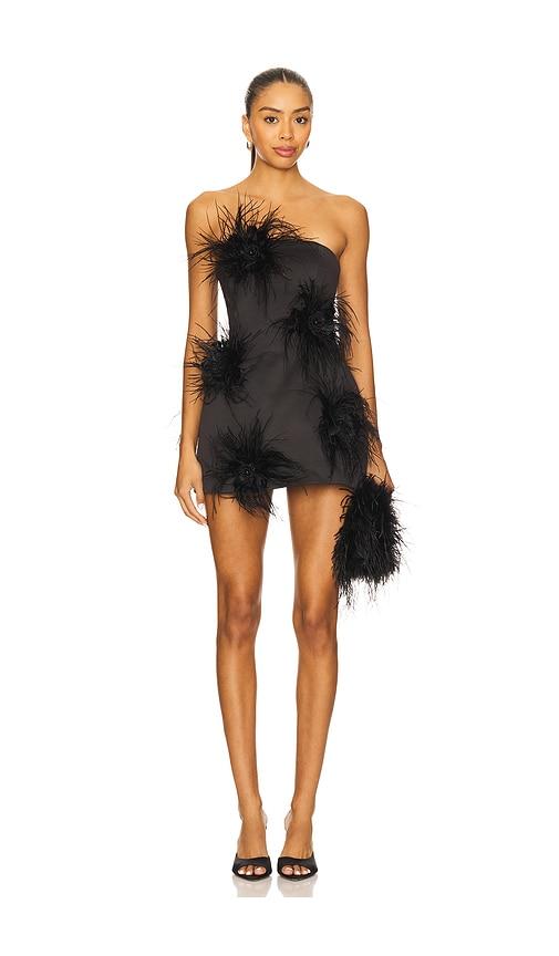 delfi nadine dress in black.