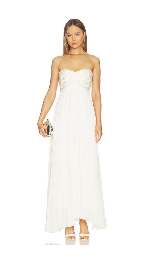 delfi sabrina dress in cream.
