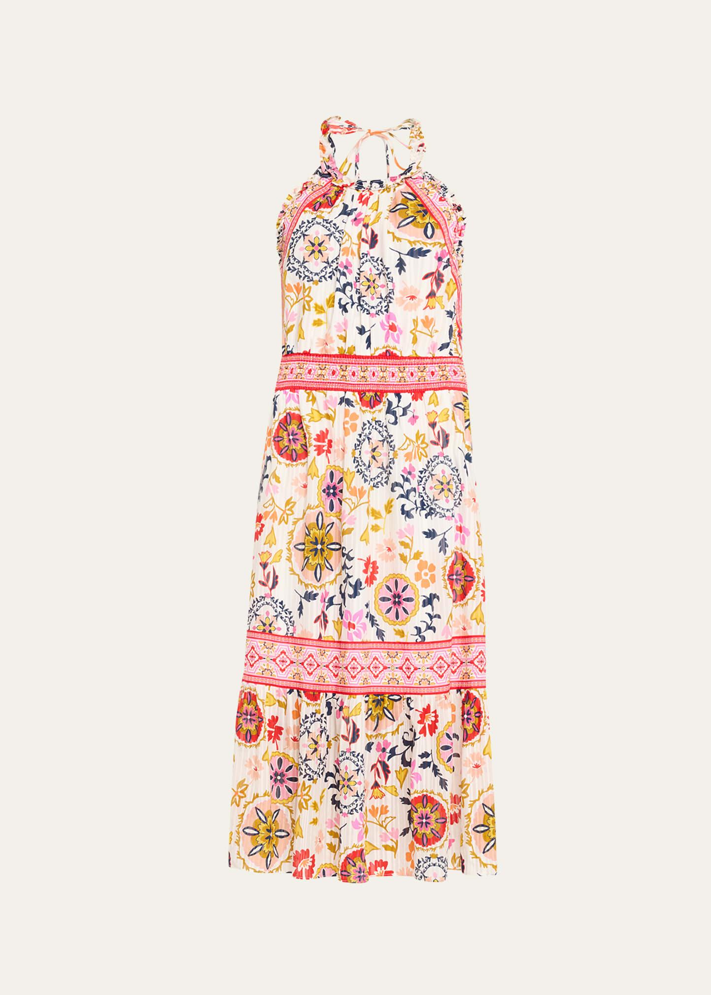delia halter midi dress