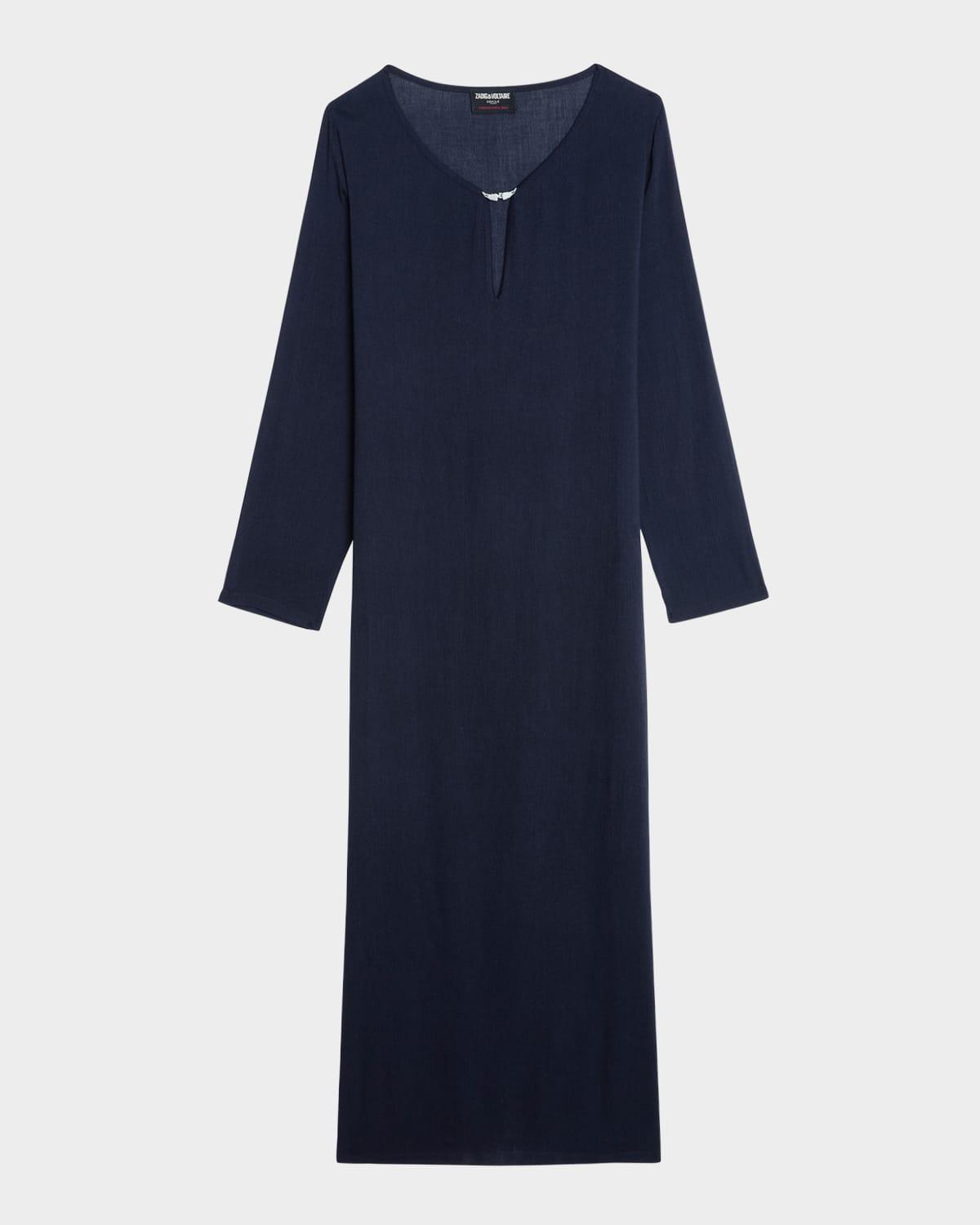 delia wings kaftan-style maxi dress