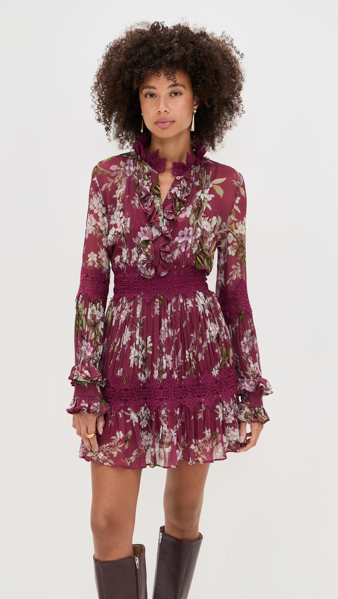 delicata flutter mini dress