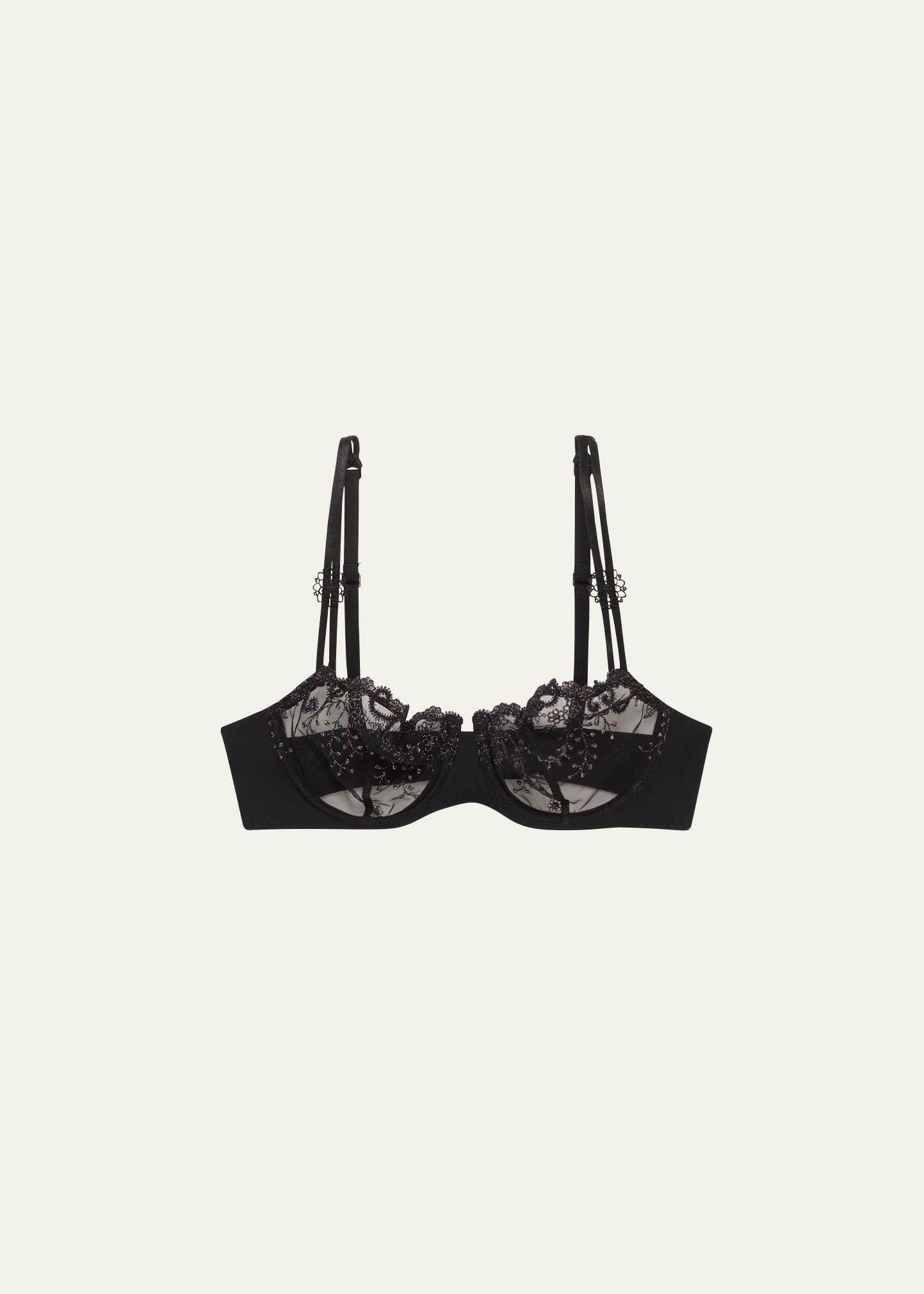 delice embroidered demi bra