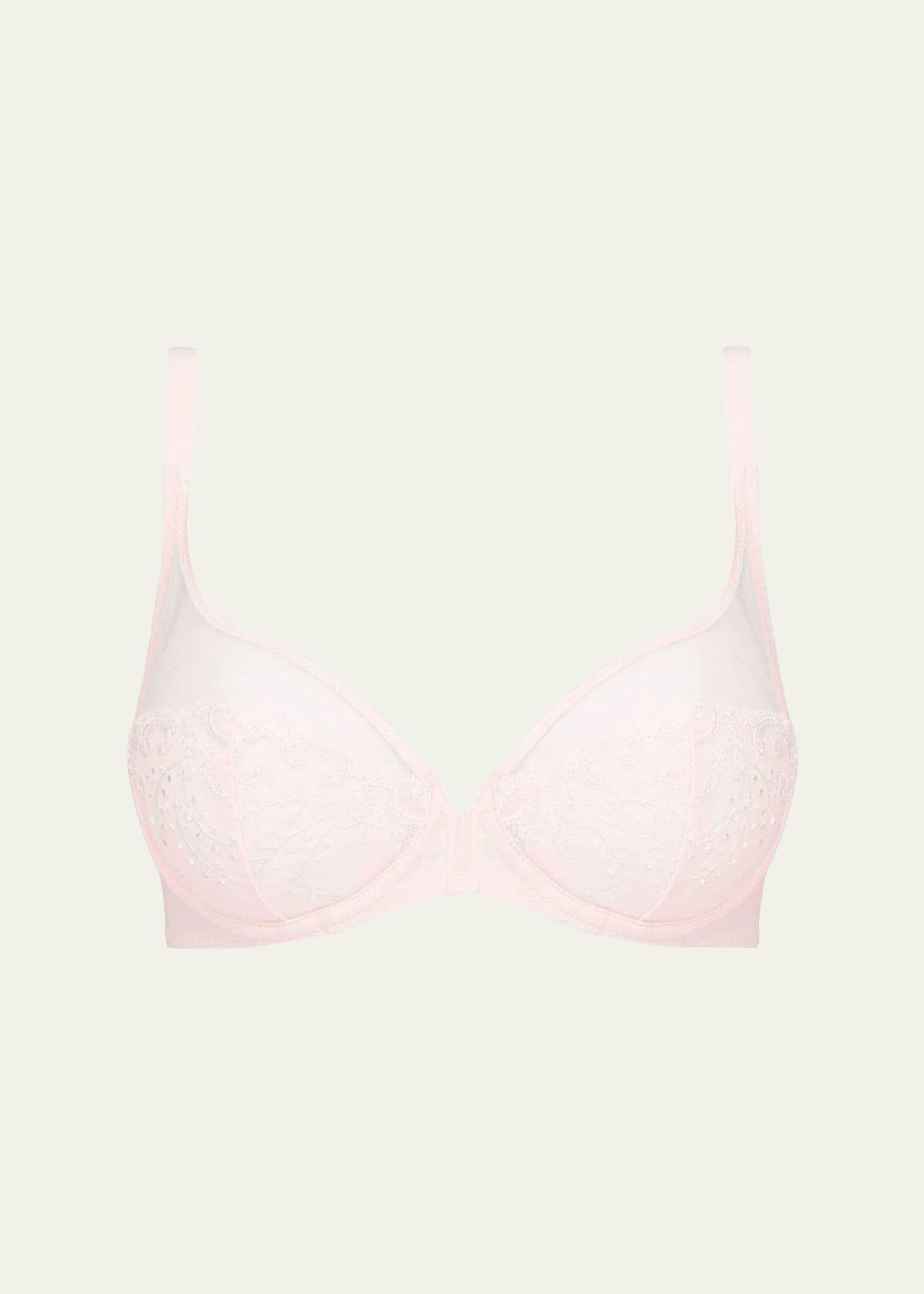 delice two-part full-cup sheer plunge bra