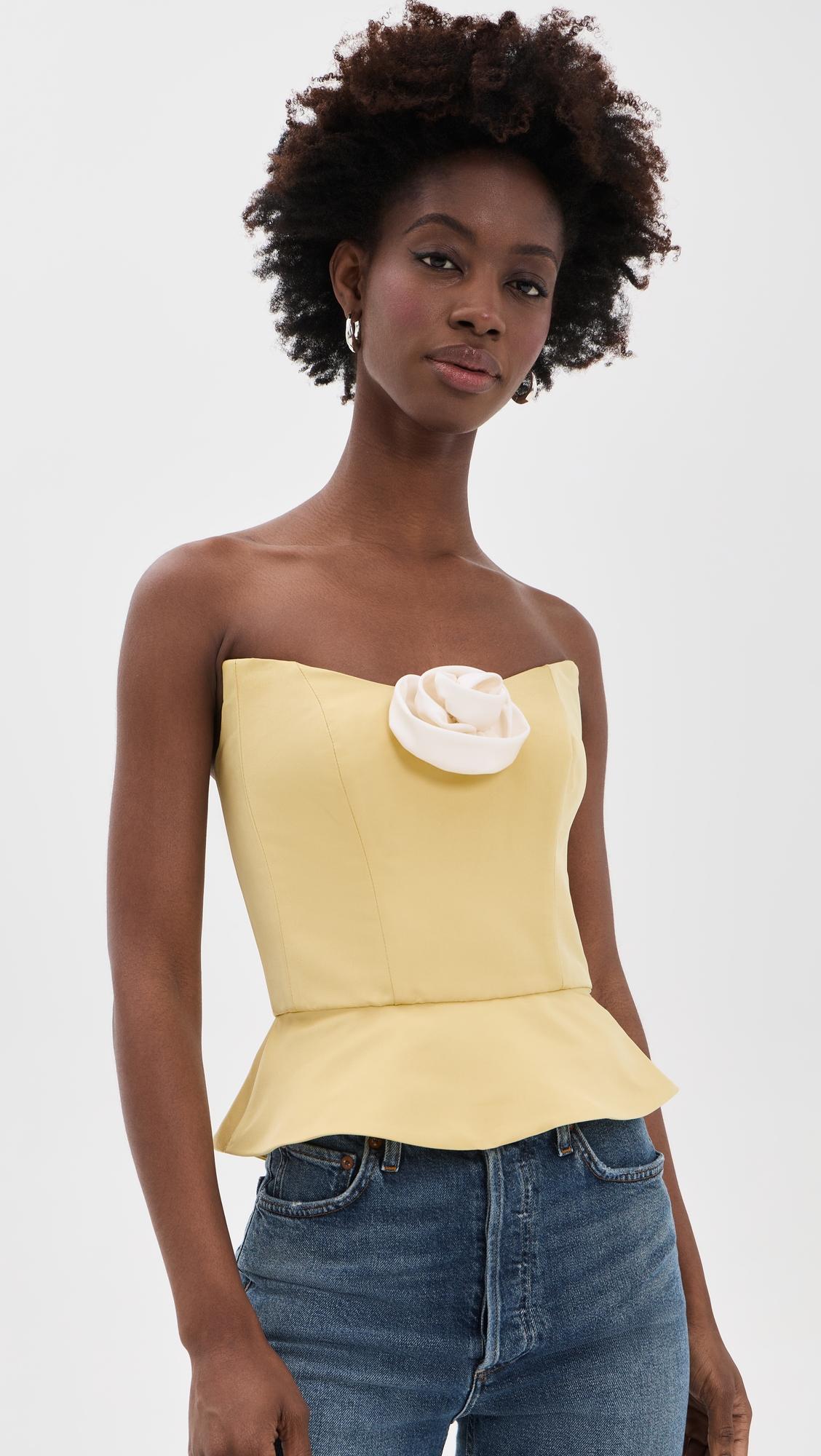 delicias strapless top
