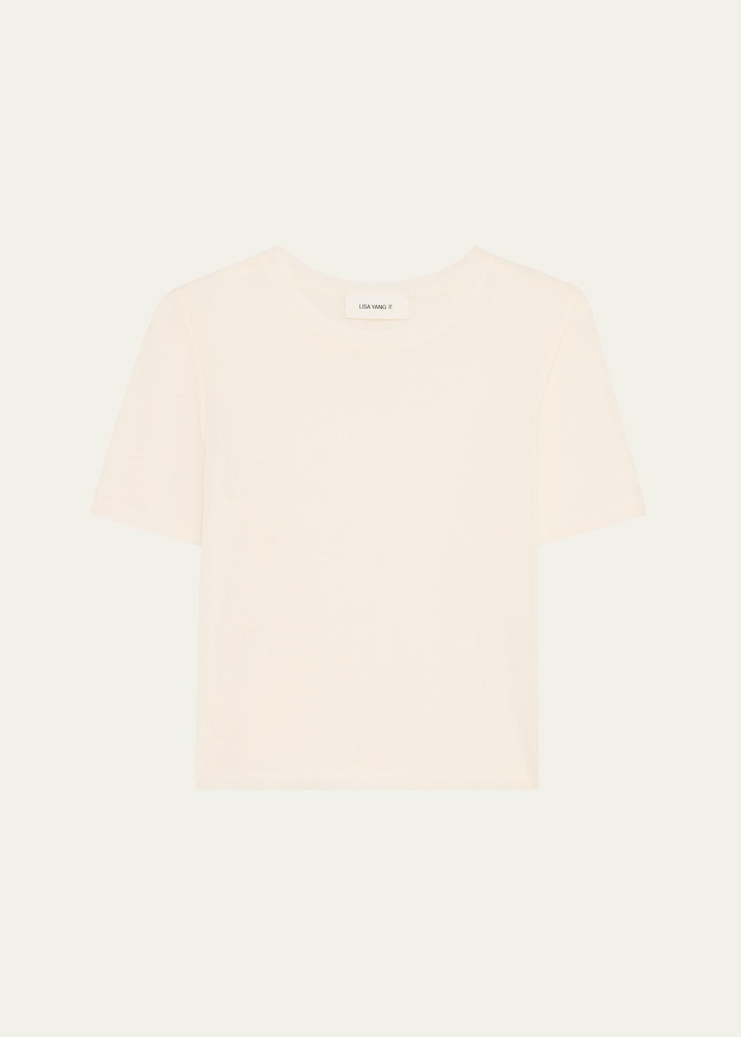 delila cashmere crewneck t-shirt