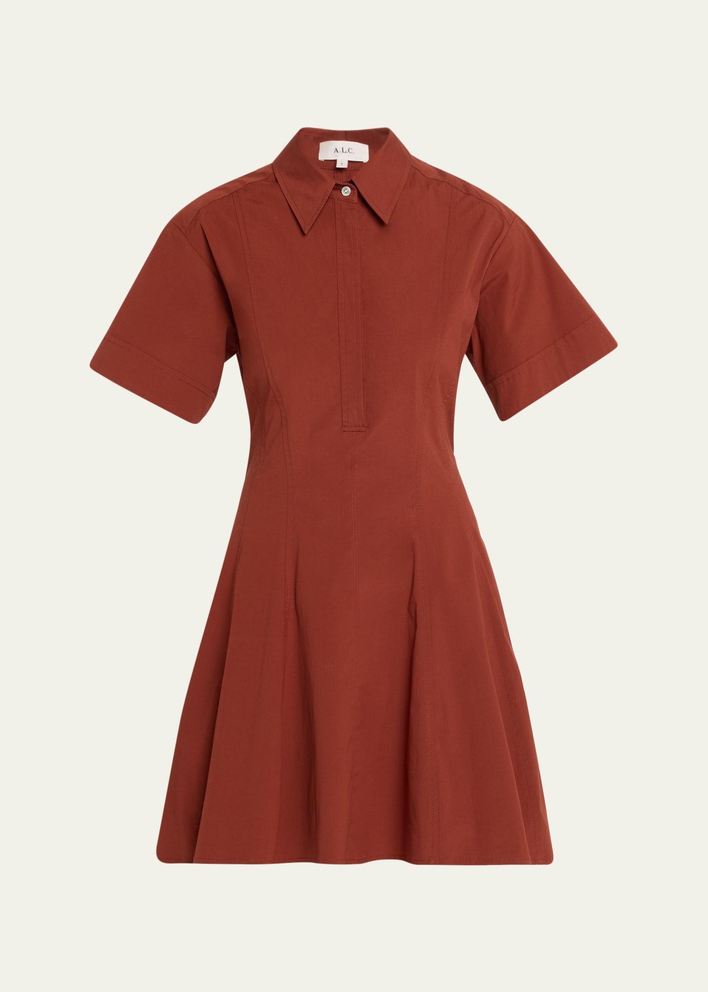 dell short-sleeve mini dress