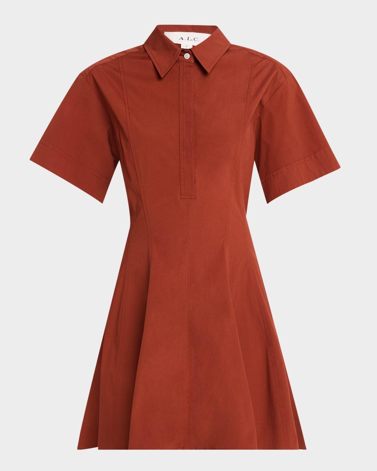 dell short-sleeve mini dress