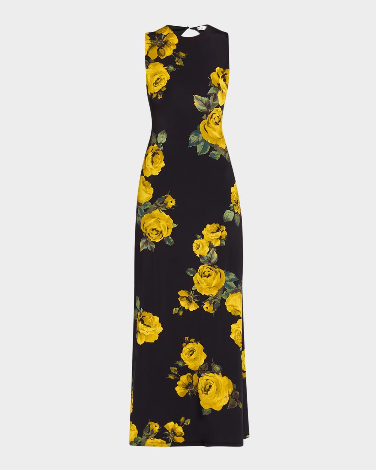 delora rosehips open-back sleeveless maxi dress