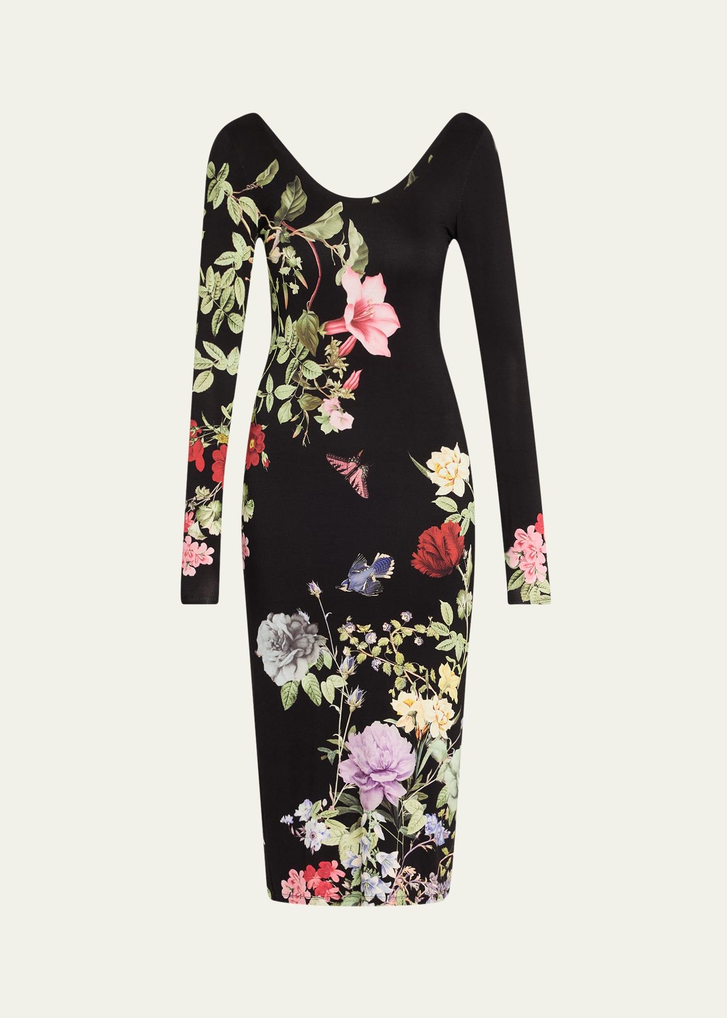 delora scoop-neck ankle dress