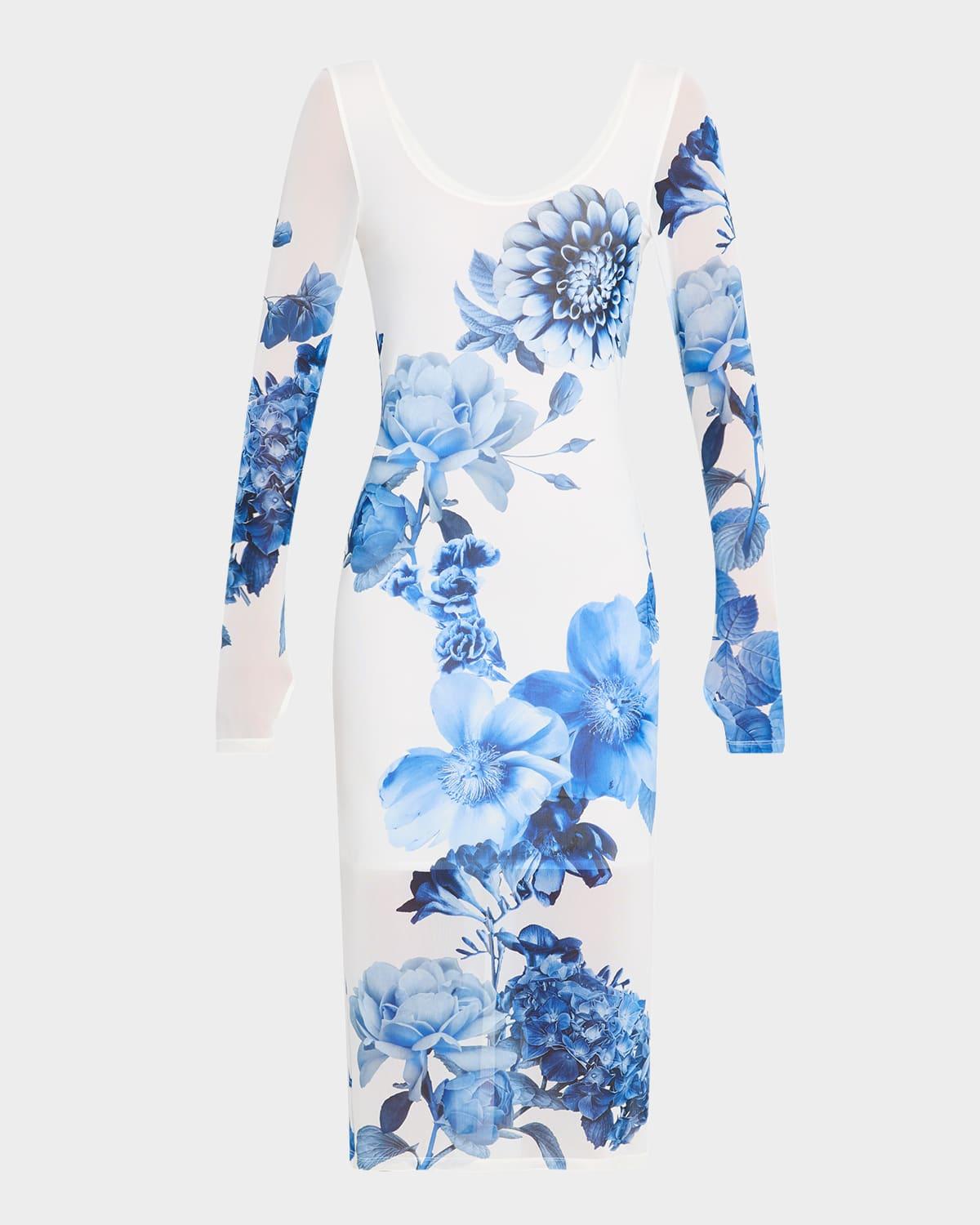 delora scoop-neck ankle dress