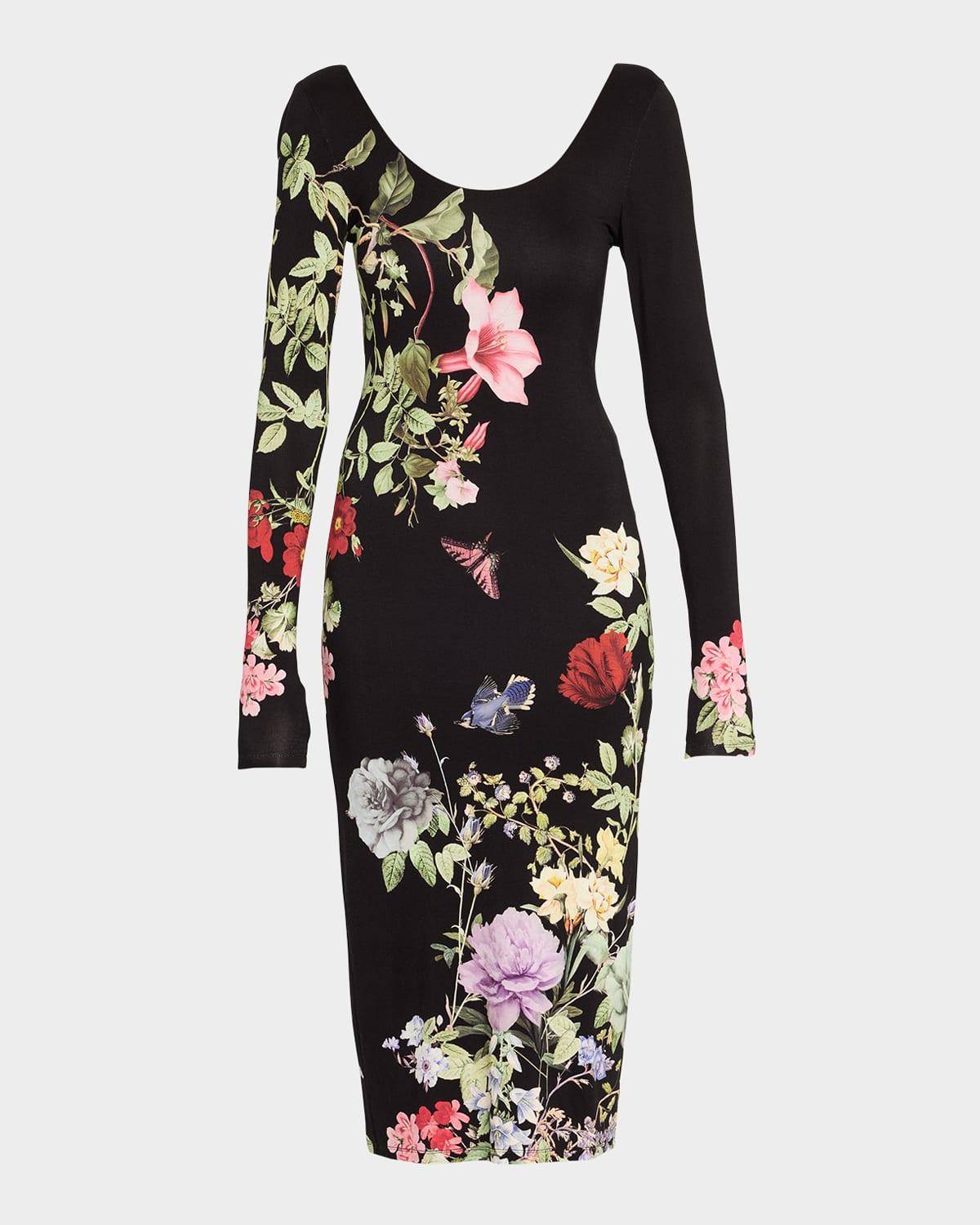 delora scoop-neck ankle dress