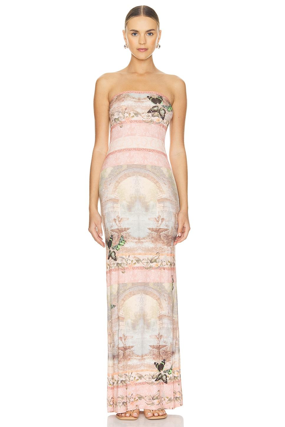 delora strapless maxi dress
