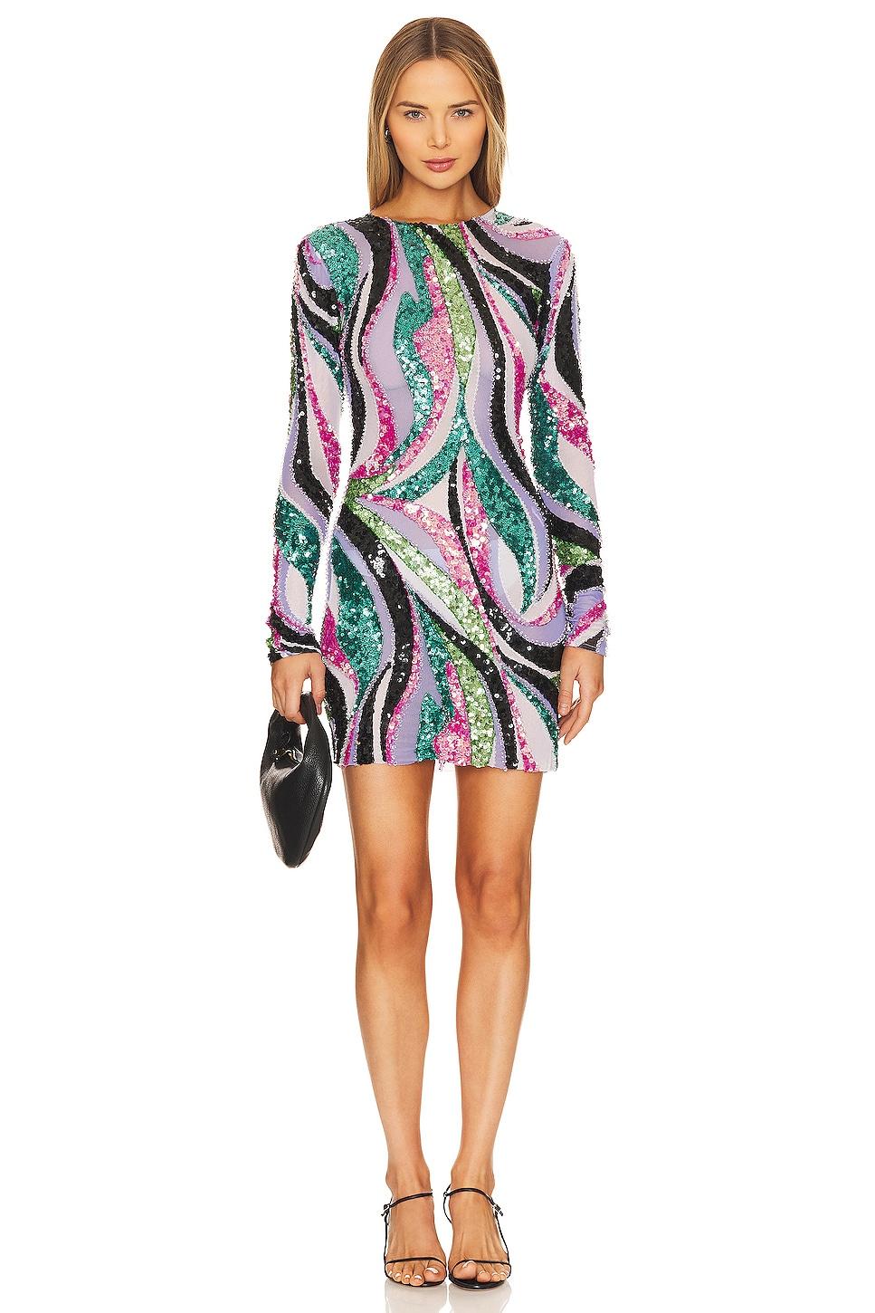 delos beaded mini dress