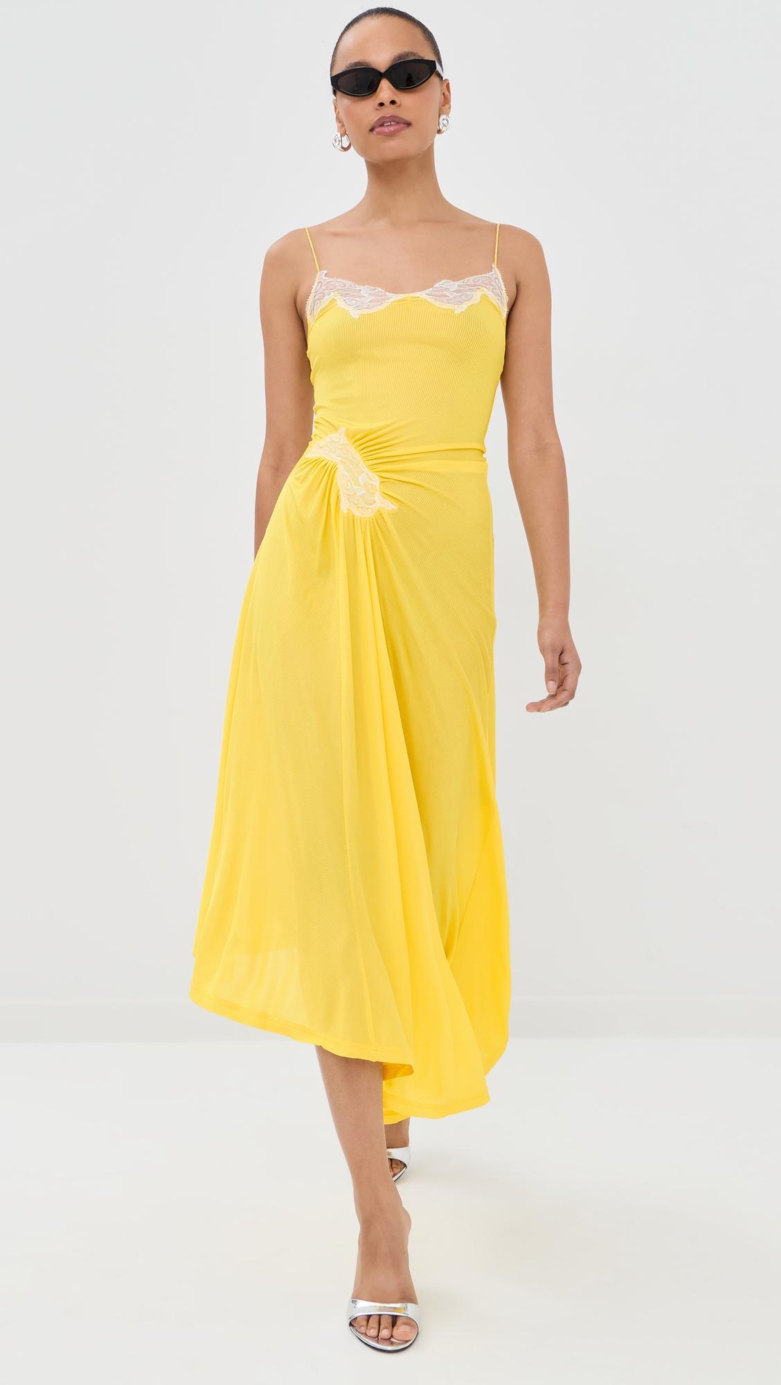 delphin lace rib cami dress