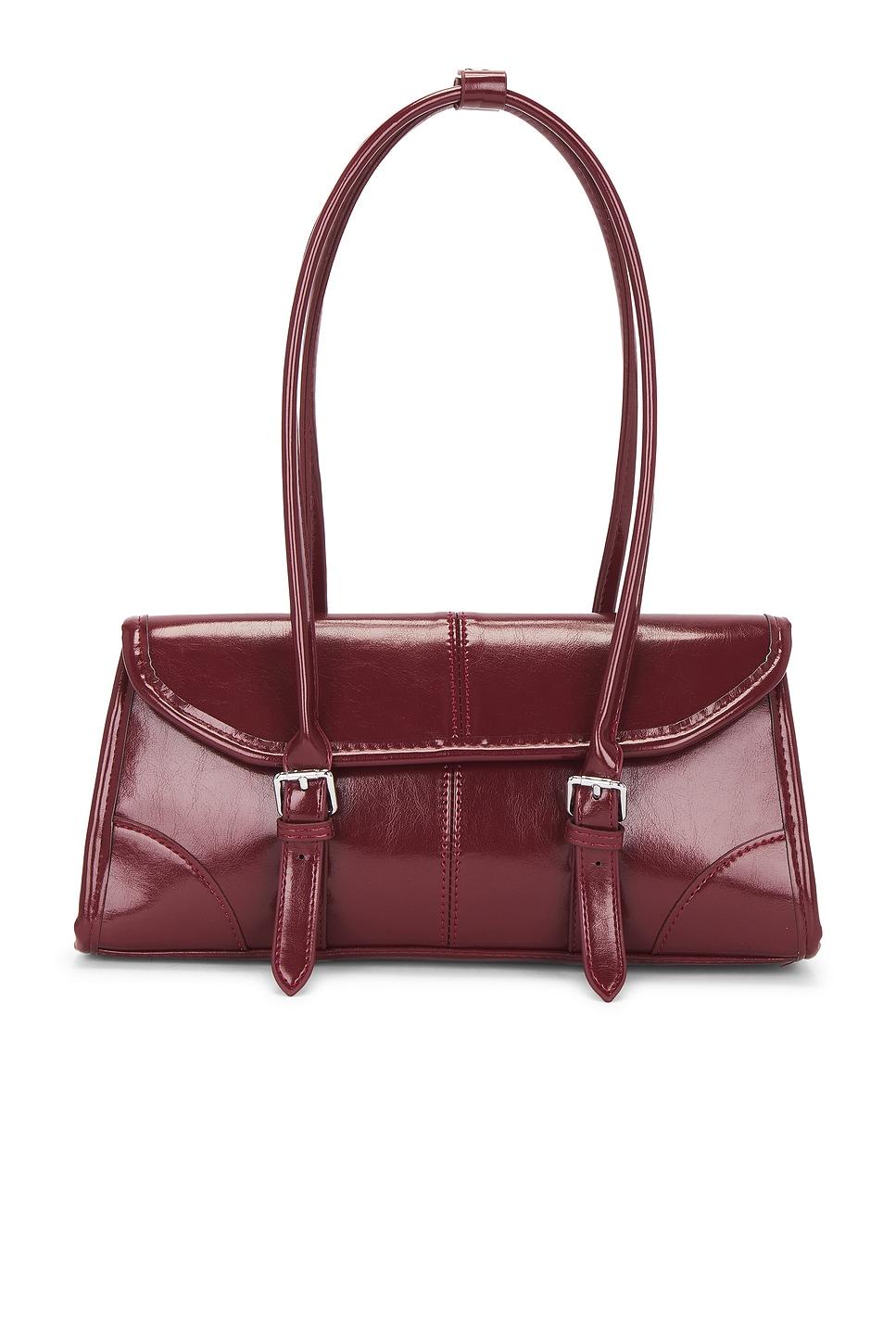 delphine double buckle shoulder bag
