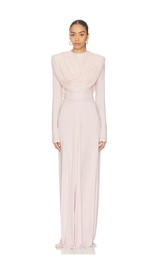 deme by gabriella alma dress in neutral.
