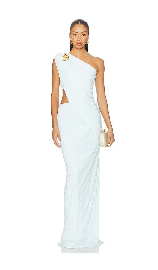 deme by gabriella aurora gown in baby blue.