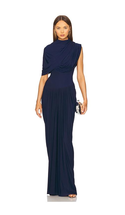 deme by gabriella bloom dress in navy.