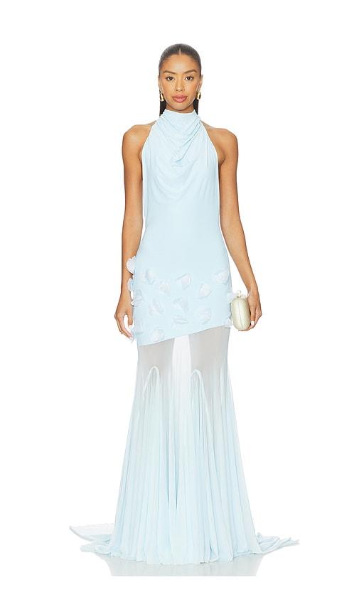 deme by gabriella celeste gown in baby blue.