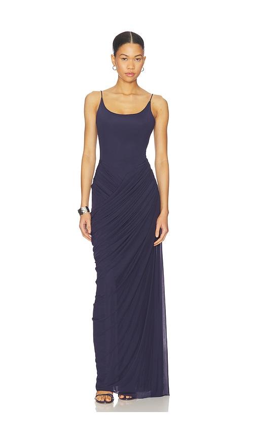 deme by gabriella devon dress in navy.