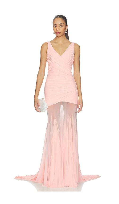 deme by gabriella nola dress in pink.