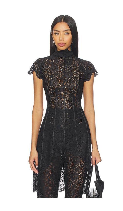 deme by gabriella the carly top in black.