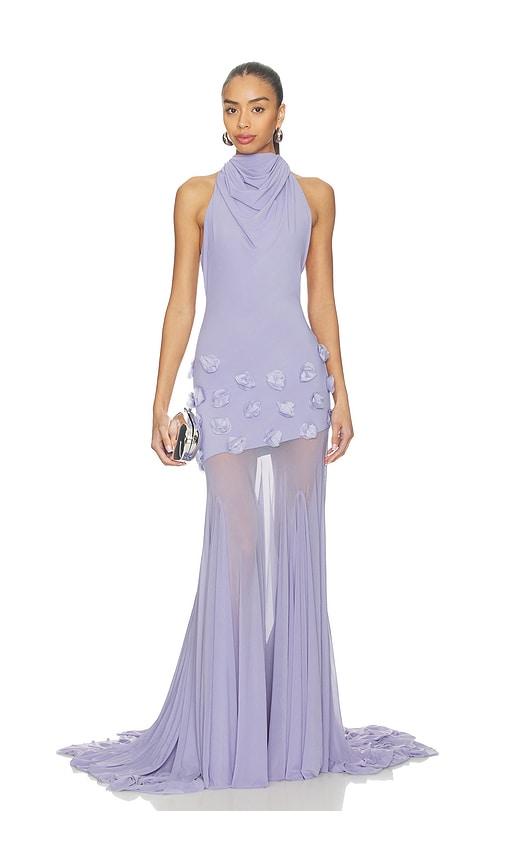 deme by gabriella the celeste dress in purple.