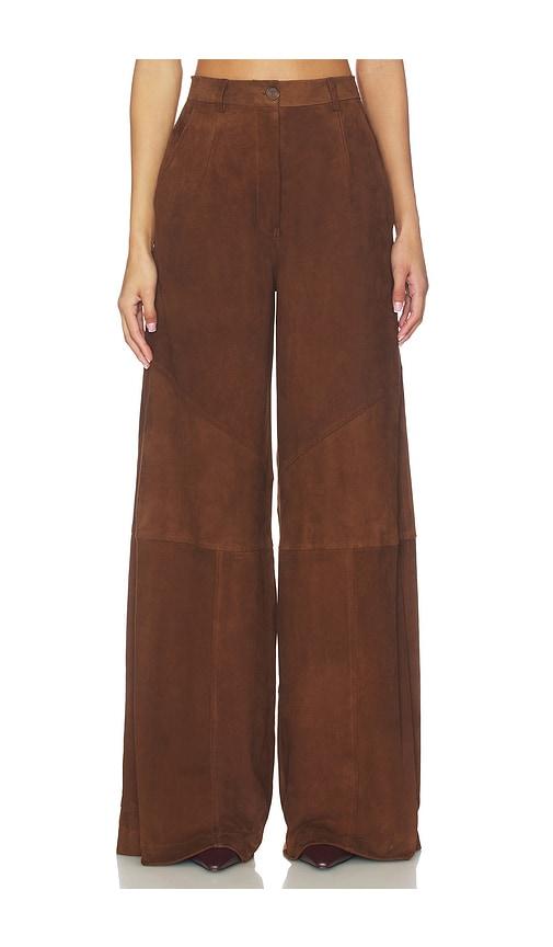 deme by gabriella the chelsea pant in brown.