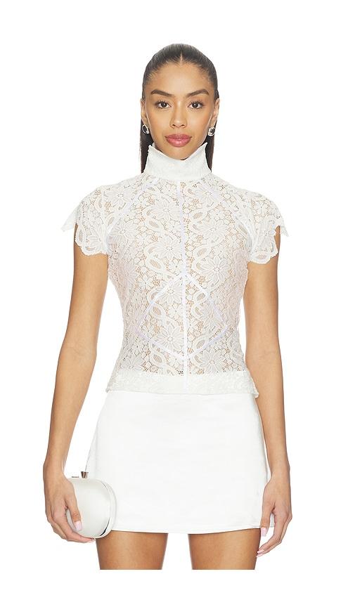 deme by gabriella the florence top in white.