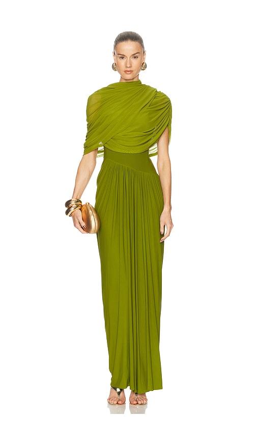 deme by gabriella the jasmine dress in green.