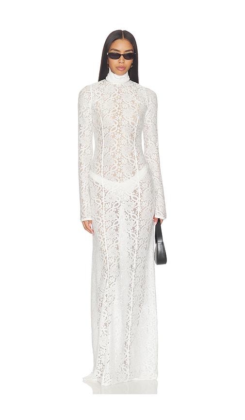 deme by gabriella the luciane dress in white.