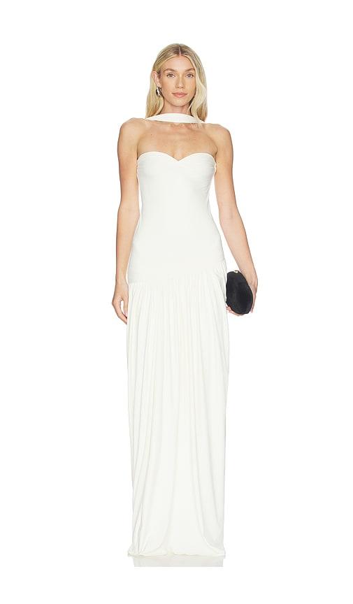 deme by gabriella the marcia dress in white.