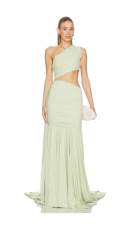 deme by gabriella the narcisa dress in mint.