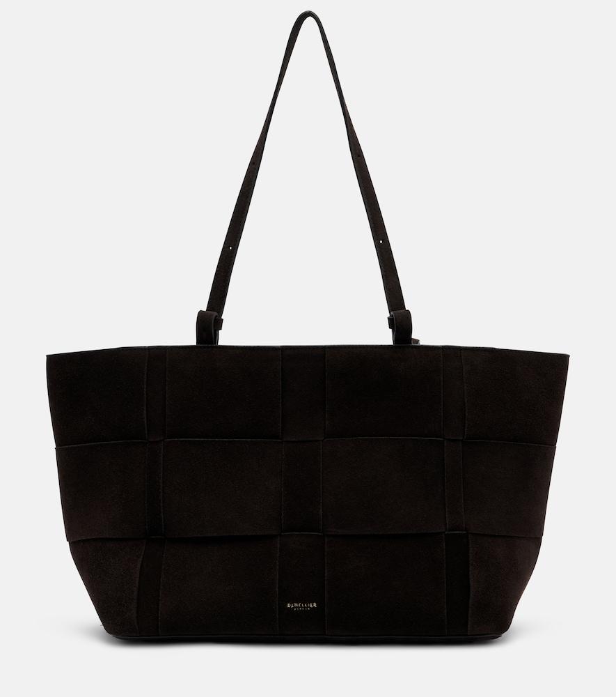demellier florence large suede tote bag