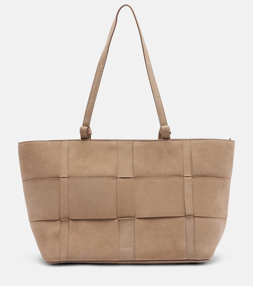 demellier florence large suede tote bag