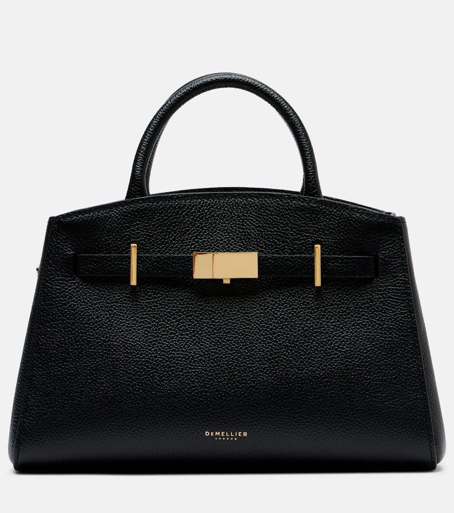 demellier hudson small leather top-handle bag