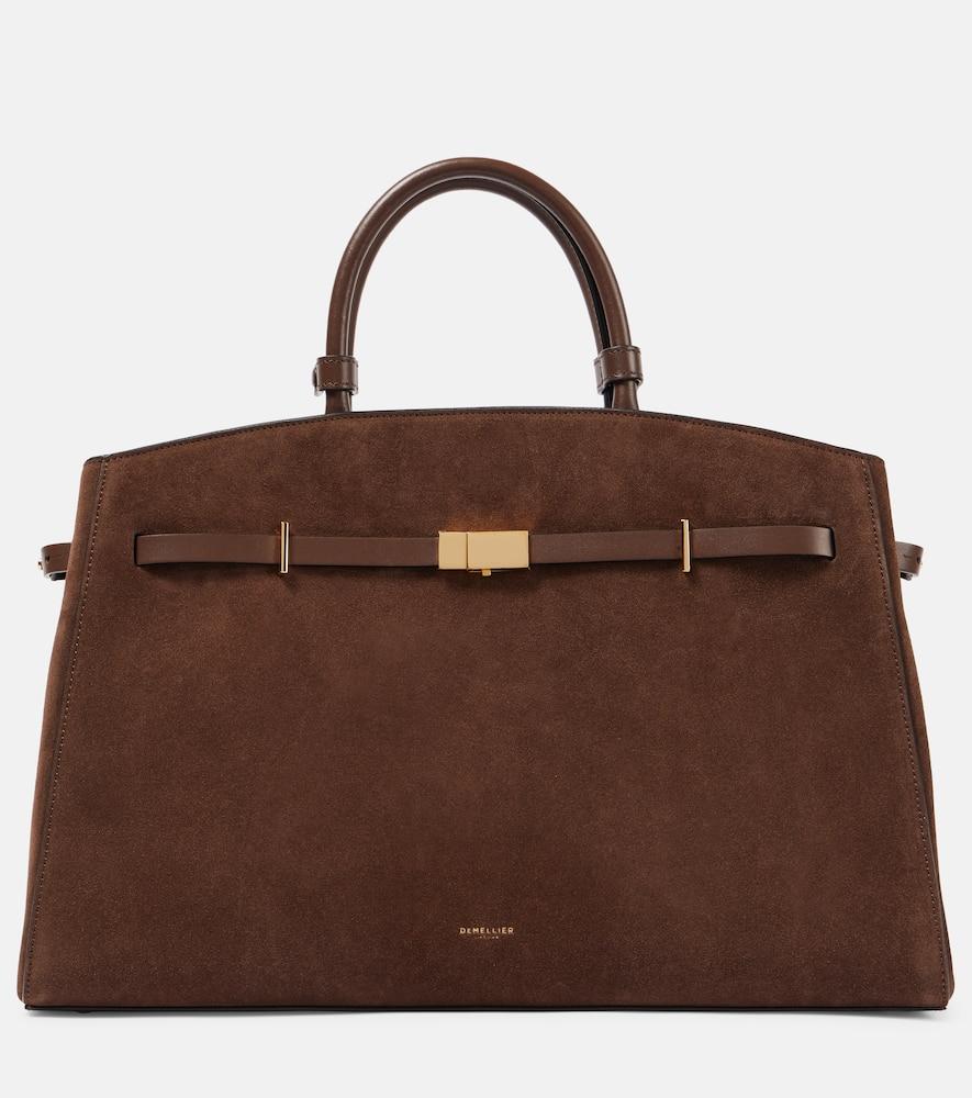 demellier hudson suede tote bag